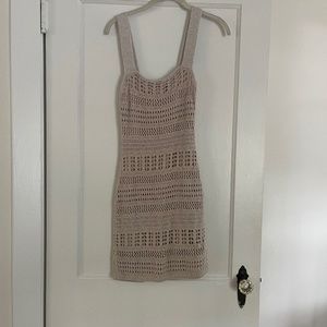 Crochet mini dress